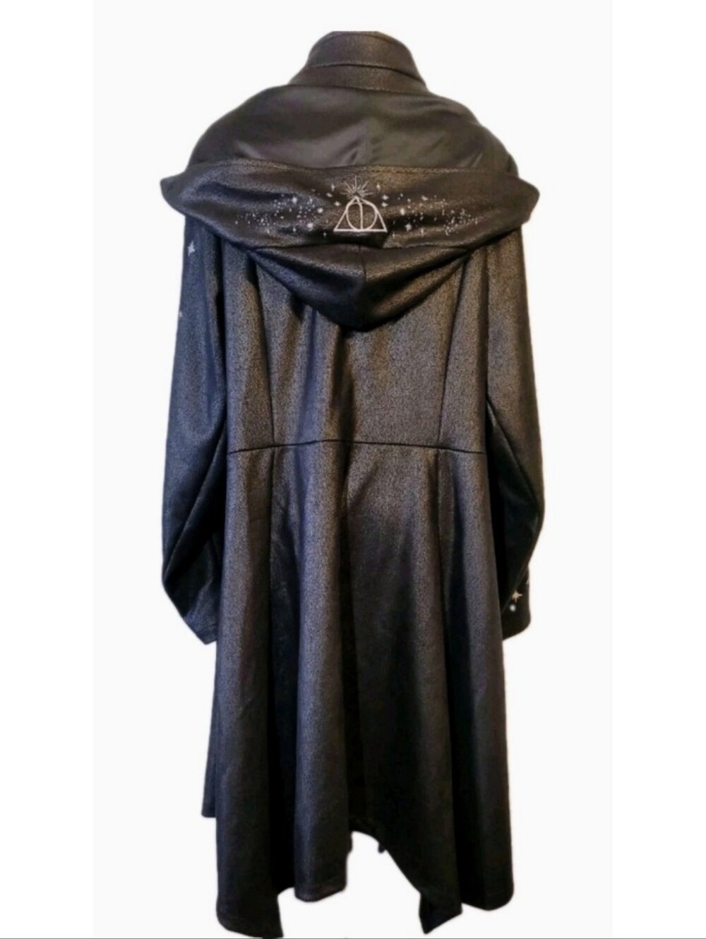 Harry Potter Deathly Hallows Coat Black Size 3 Cloak Cosplay Rare Limited Gothic - Picture 3 of 16